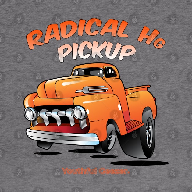 Radical Hg Pickup Cartoon Car Toon by YouthfulGeezer